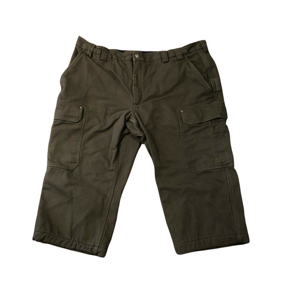 Duluth Trading Co Size 48x30 (45x22.5) Fire Hose Canvas Pants HEAVY Fleece Lined